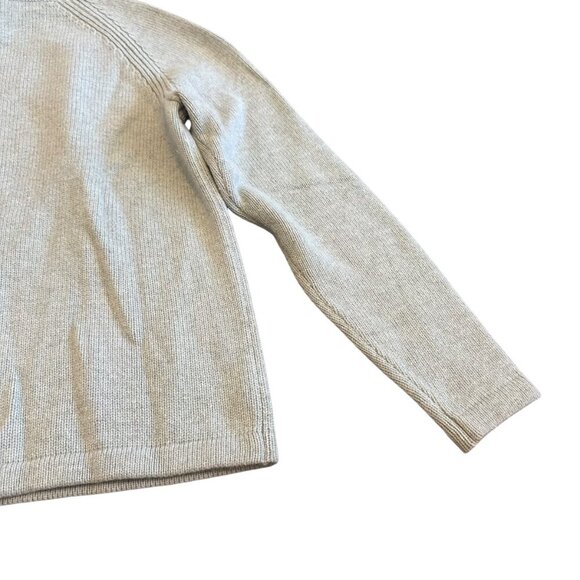 J. Crew Always Light Blue Merino Wool Pullover Sweater Mock Neck Cozy Sz Small - Picture 10 of 12
